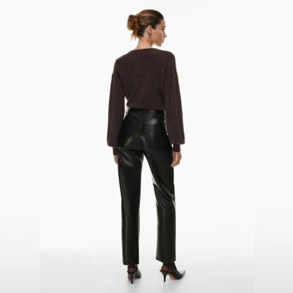 Aritzia Wilfred The Melina Pant Vegan Leather High Waisted - Picture 2 of 4